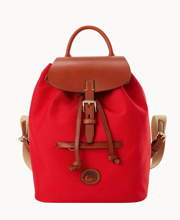Dooney and Bourke Backpacks Nylon Small Allie Backpack Red 8211 WomenMen