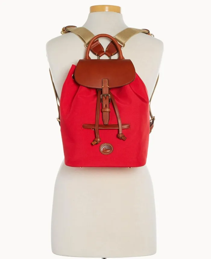 Dooney and Bourke Backpacks Nylon Small Allie Backpack Red 8211 WomenMen