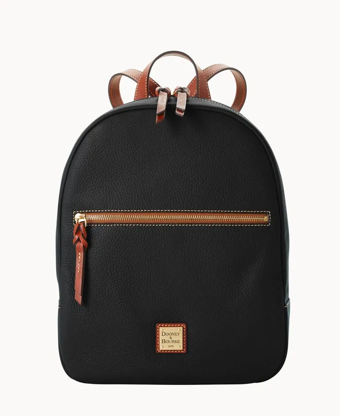 Dooney and Bourke Backpacks Pebble Grain Ronnie Backpack Black 8211 WomenMen