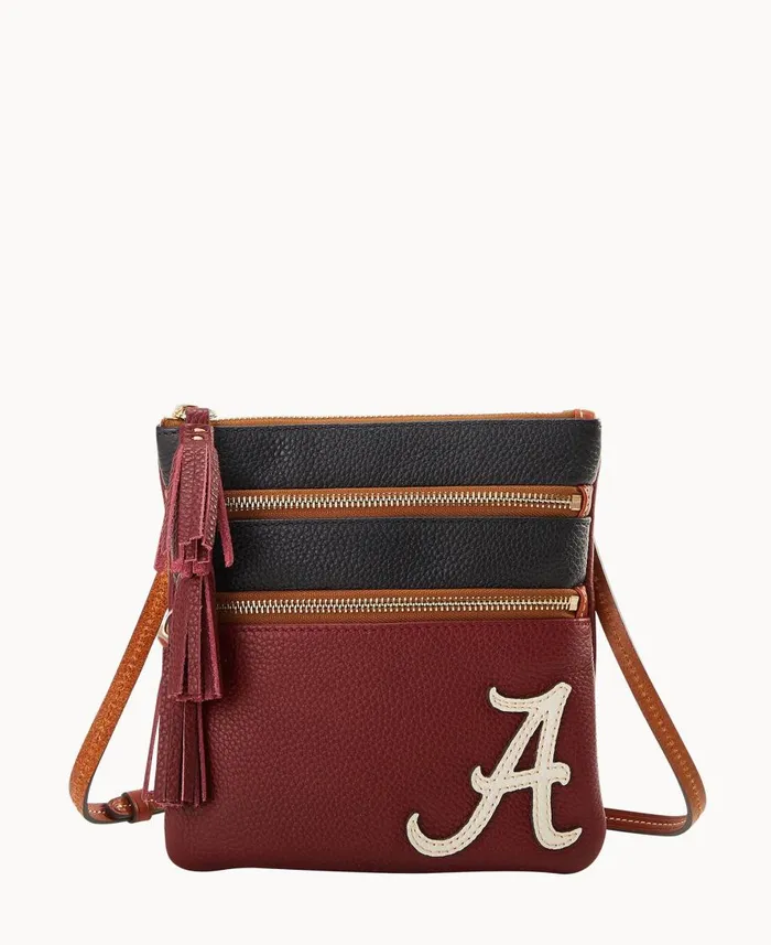 Dooney and Bourke Crossbodies Collegiate University Of Alabama Triple Zip Crossbody University Of Alabama 8211 WomenMen Dooney and Bourke Crossbodies Collegiate University Of Alabama Triple Zip Crossbody University Of Alabama 8211 WomenMen
