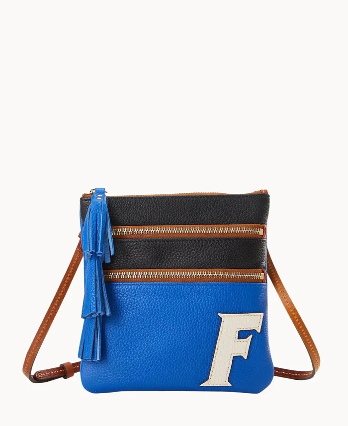 Dooney and Bourke Crossbodies Collegiate University Of Florida Triple Zip Crossbody University Of Florida 8211 WomenMen Dooney and Bourke Crossbodies Collegiate University Of Florida Triple Zip Crossbody University Of Florida 8211 WomenMen