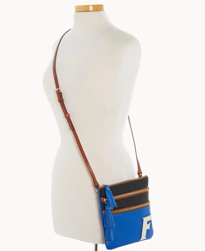 Dooney and Bourke Crossbodies Collegiate University Of Florida Triple Zip Crossbody University Of Florida 8211 WomenMen Dooney and Bourke Crossbodies Collegiate University Of Florida Triple Zip Crossbody University Of Florida 8211 WomenMen