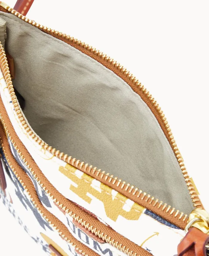 Dooney and Bourke Crossbodies Collegiate University Of Notre Dame N S Triple Zip Crossbody Notre Dame 8211 WomenMen