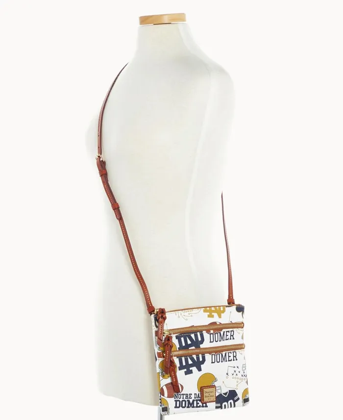Dooney and Bourke Crossbodies Collegiate University Of Notre Dame N S Triple Zip Crossbody Notre Dame 8211 WomenMen