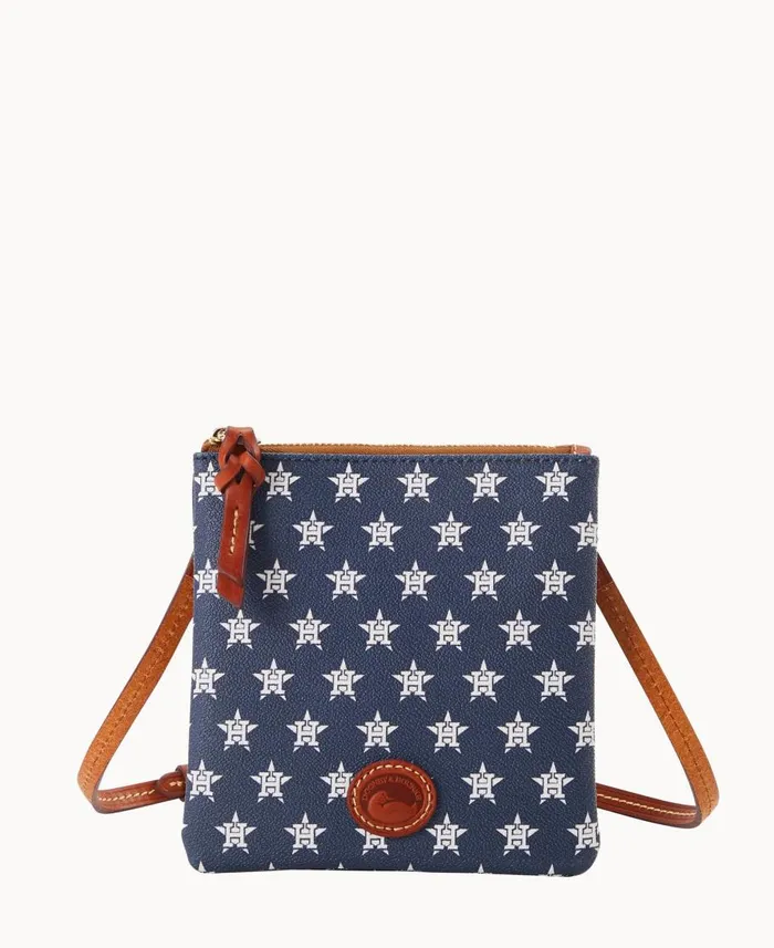 Dooney and Bourke Crossbodies MLB Astros Small North South Top Zip Crossbody Astros 8211 WomenMen Dooney and Bourke Crossbodies MLB Astros Small North South Top Zip Crossbody Astros 8211 WomenMen