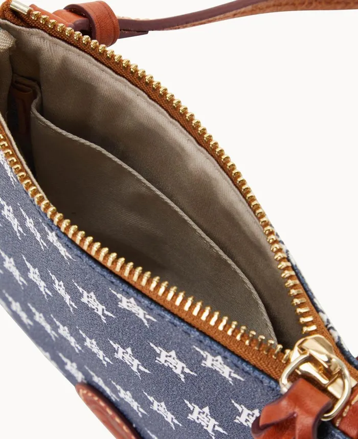 Dooney and Bourke Crossbodies MLB Astros Small North South Top Zip Crossbody Astros 8211 WomenMen