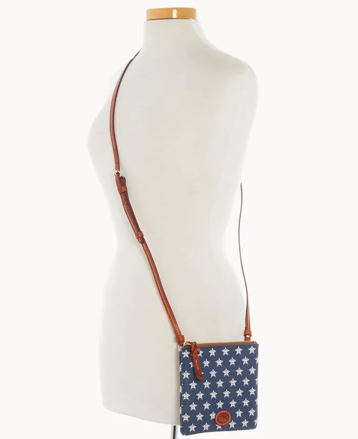Dooney and Bourke Crossbodies MLB Astros Small North South Top Zip Crossbody Astros 8211 WomenMen