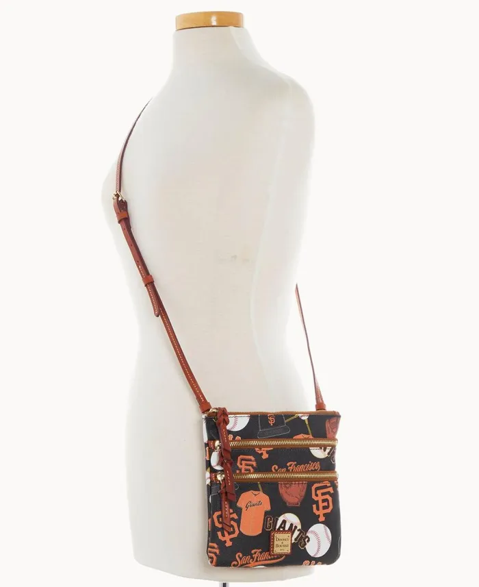 Dooney and Bourke Crossbodies MLB Giants N S Triple Zip Crossbody Giants 8211 WomenMen Dooney and Bourke Crossbodies MLB Giants N S Triple Zip Crossbody Giants 8211 WomenMen
