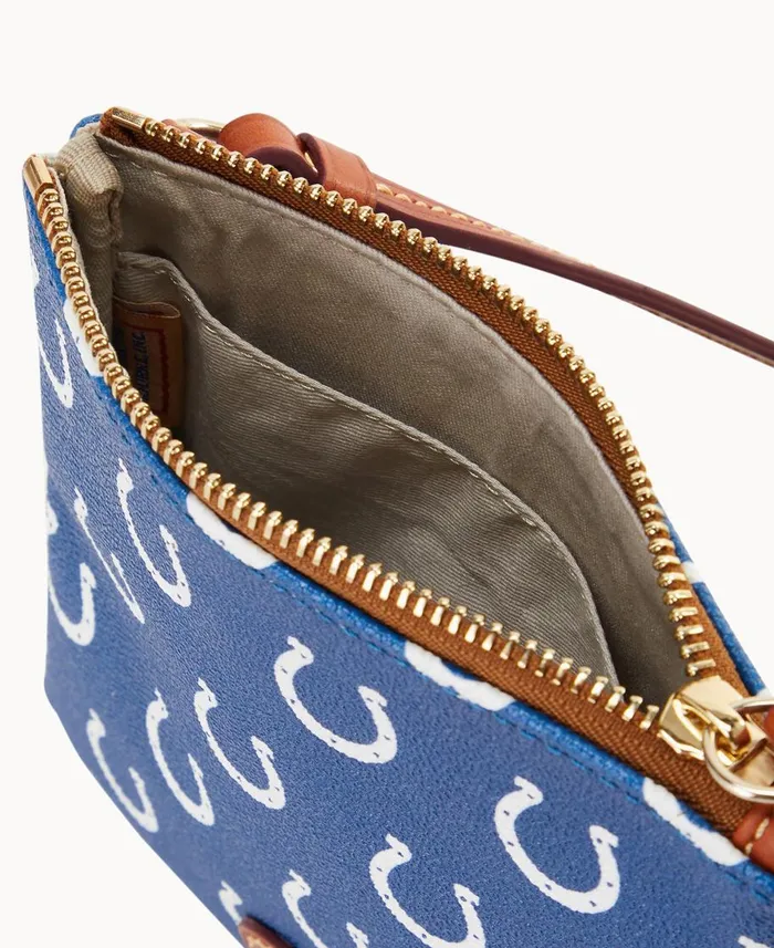Dooney and Bourke Crossbodies NFL Colts Small North South Top Zip Crossbody Colts 8211 WomenMen
