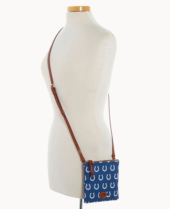Dooney and Bourke Crossbodies NFL Colts Small North South Top Zip Crossbody Colts 8211 WomenMen