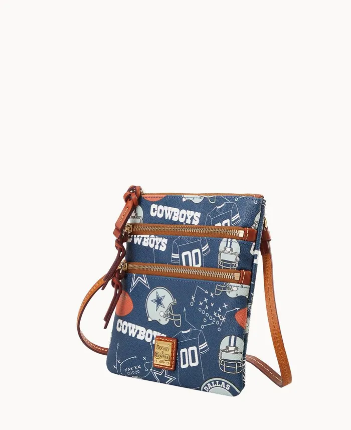 Dooney and Bourke Crossbodies NFL Cowboys N S Triple Zip Crossbody Cowboys 8211 WomenMen Dooney and Bourke Crossbodies NFL Cowboys N S Triple Zip Crossbody Cowboys 8211 WomenMen