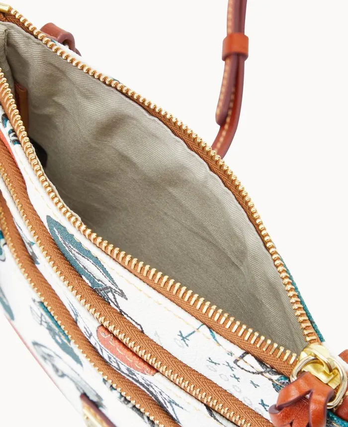 Dooney and Bourke Crossbodies NFL Eagles N S Triple Zip Crossbody Eagles 8211 WomenMen Dooney and Bourke Crossbodies NFL Eagles N S Triple Zip Crossbody Eagles 8211 WomenMen