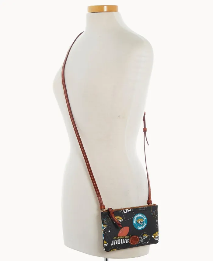Dooney and Bourke Crossbodies NFL Jaguars Top Zip Crossbody Jaguars 8211 WomenMen Dooney and Bourke Crossbodies NFL Jaguars Top Zip Crossbody Jaguars 8211 WomenMen