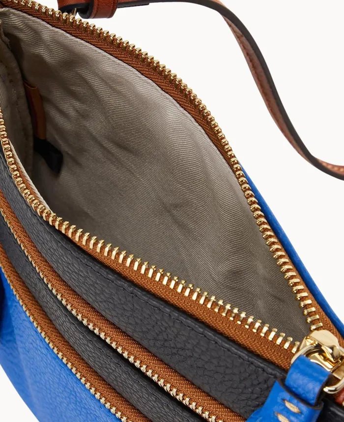 Dooney and Bourke Crossbodies NFL Panthers Triple Zip Crossbody Panthers 8211 WomenMen