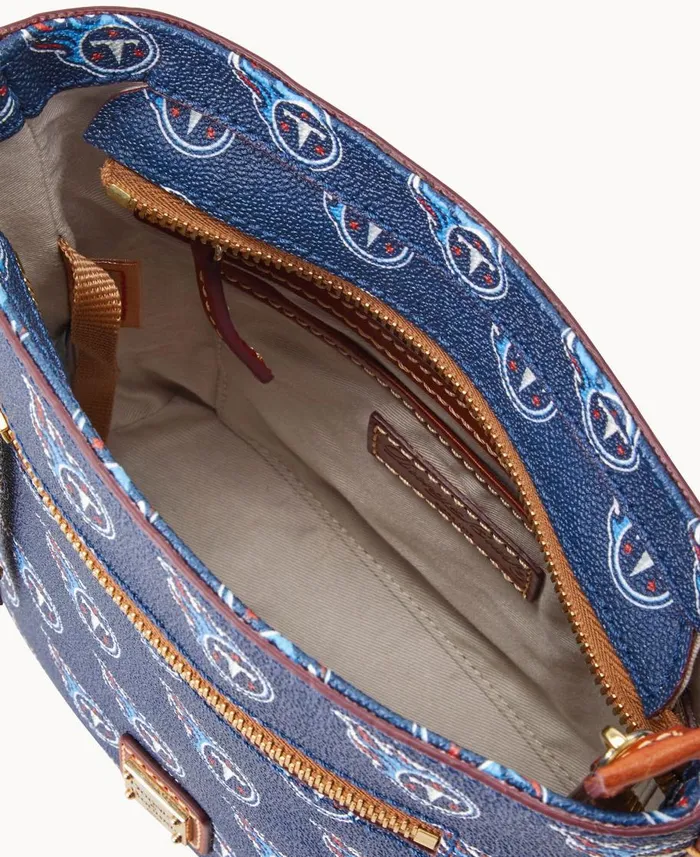 Dooney and Bourke Crossbodies NFL Titans Small Zip Crossbody Titans 8211 WomenMen Dooney and Bourke Crossbodies NFL Titans Small Zip Crossbody Titans 8211 WomenMen