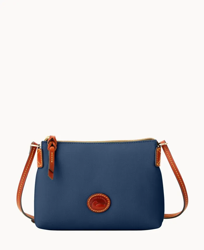 Dooney and Bourke Crossbodies Nylon Crossbody Pouchette Navy 8211 WomenMen