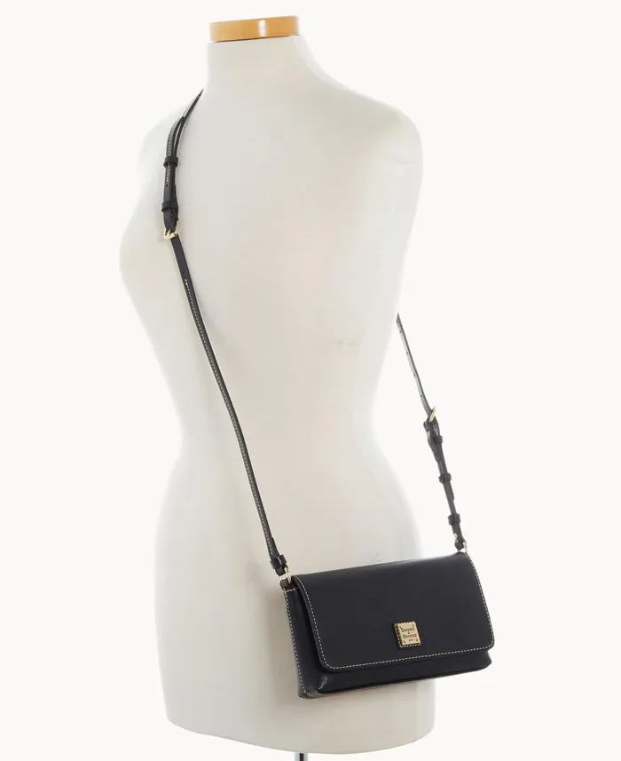 Dooney and Bourke Crossbodies Saffiano Betsy Crossbody Black 8211 WomenMen