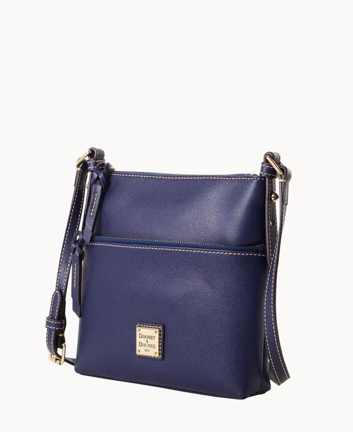Dooney and Bourke Crossbodies Saffiano Letter Carrier Marine 8211 WomenMen