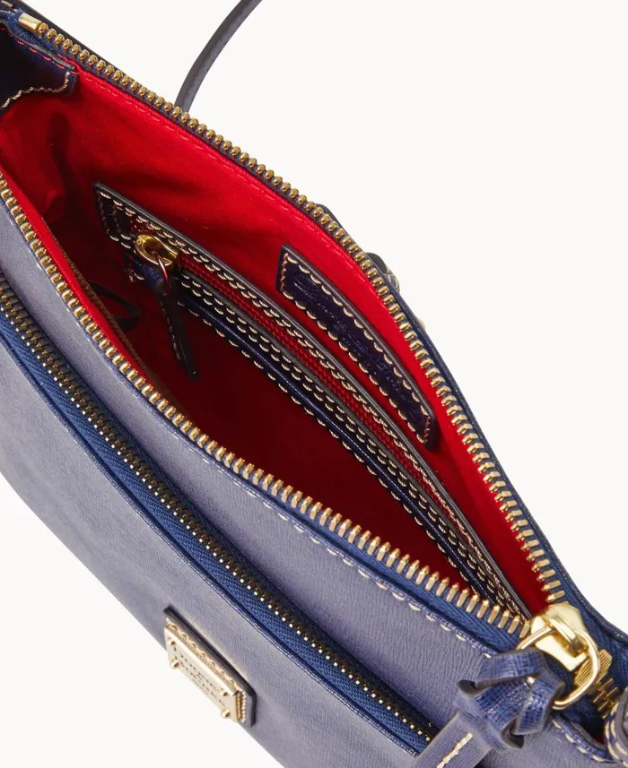 Dooney and Bourke Crossbodies Saffiano Letter Carrier Marine 8211 WomenMen