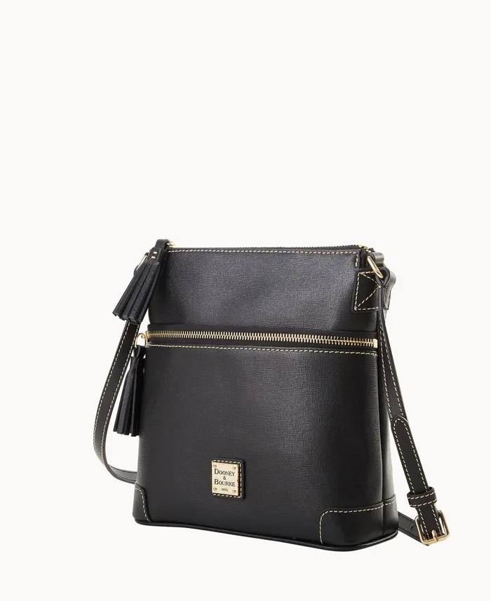 Dooney and Bourke Crossbodies Saffiano Small Tassel Crossbody Black 8211 WomenMen Dooney and Bourke Crossbodies Saffiano Small Tassel Crossbody Black 8211 WomenMen