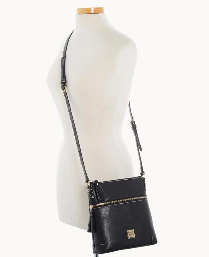 Dooney and Bourke Crossbodies Saffiano Small Tassel Crossbody Black 8211 WomenMen Dooney and Bourke Crossbodies Saffiano Small Tassel Crossbody Black 8211 WomenMen