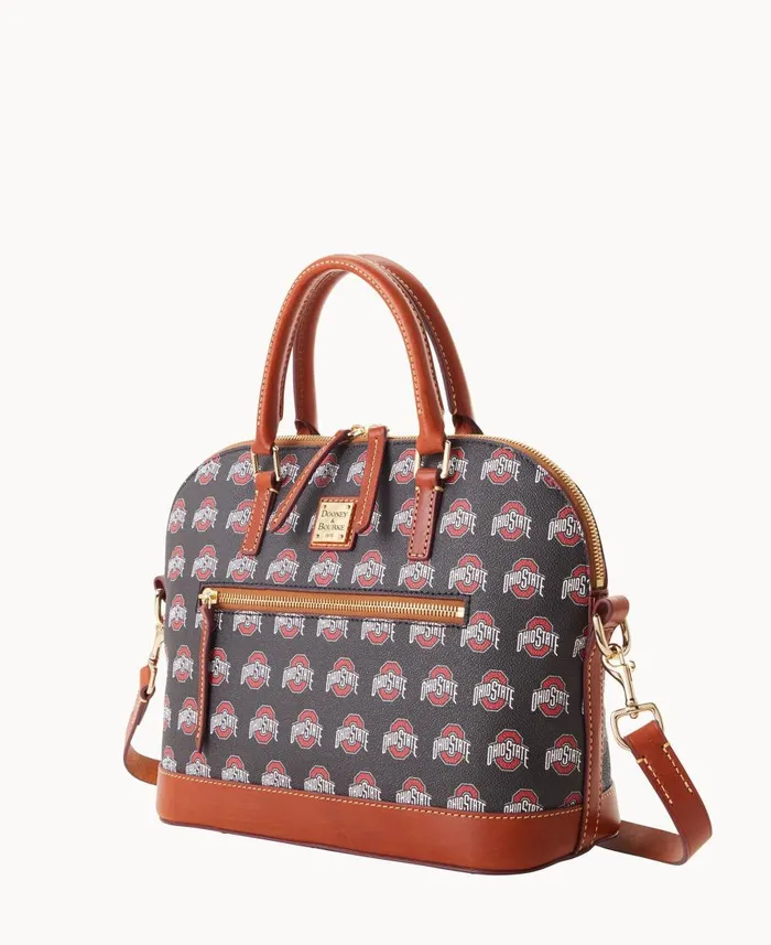 Dooney and Bourke Satchels Collegiate Ohio State University Domed Zip Satchel Ohio State 8211 WomenMen Dooney and Bourke Satchels Collegiate Ohio State University Domed Zip Satchel Ohio State 8211 WomenMen