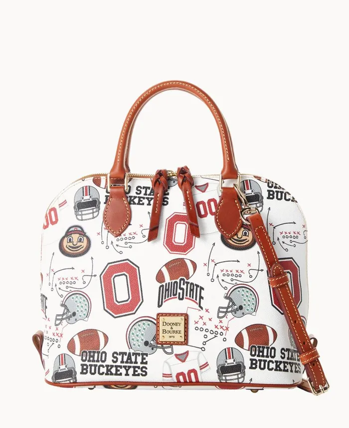 Dooney and Bourke Satchels Collegiate Ohio State University Zip Zip Satchel Ohio State 8211 WomenMen Dooney and Bourke Satchels Collegiate Ohio State University Zip Zip Satchel Ohio State 8211 WomenMen