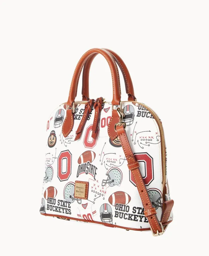 Dooney and Bourke Satchels Collegiate Ohio State University Zip Zip Satchel Ohio State 8211 WomenMen