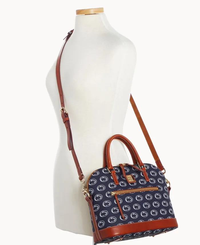 Dooney and Bourke Satchels Collegiate Penn State University Domed Zip Satchel Penn State 8211 WomenMen