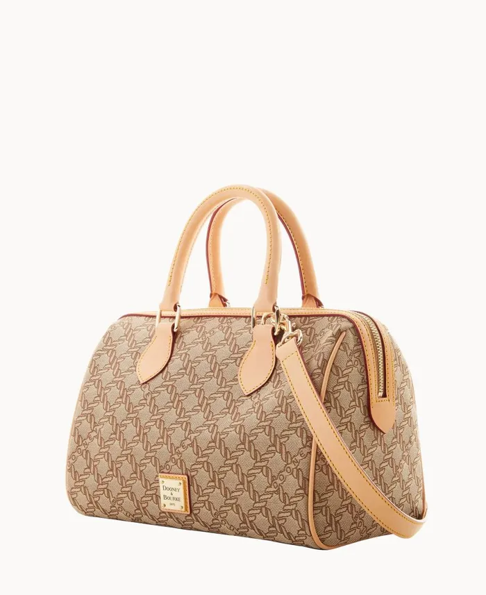 Dooney and Bourke Satchels Maritime Barrel Satchel Brown 8211 WomenMen