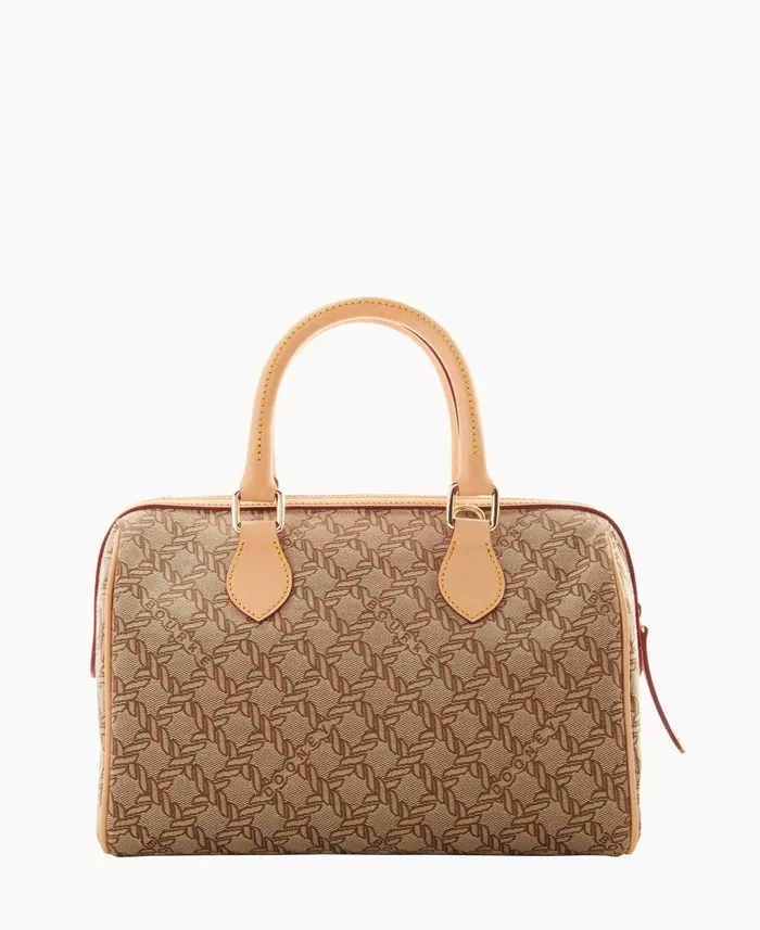 Dooney and Bourke Satchels Maritime Barrel Satchel Brown 8211 WomenMen
