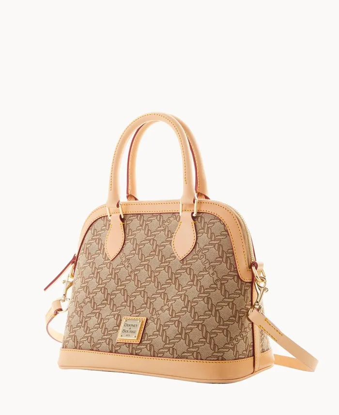Dooney and Bourke Satchels Maritime Satchel Brown 8211 WomenMen