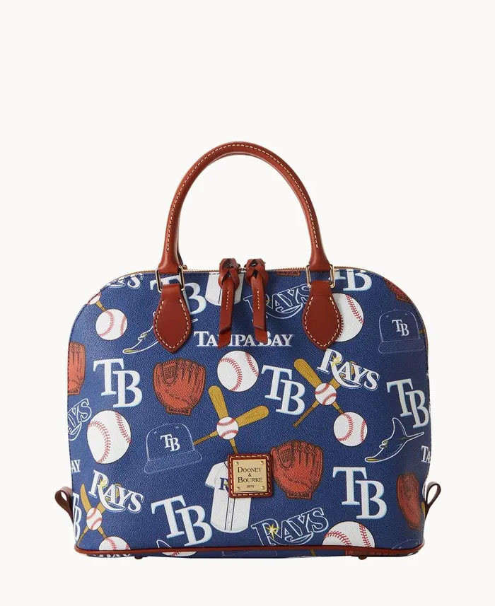 Dooney and Bourke Satchels MLB Rays Zip Zip Satchel Rays 8211 WomenMen