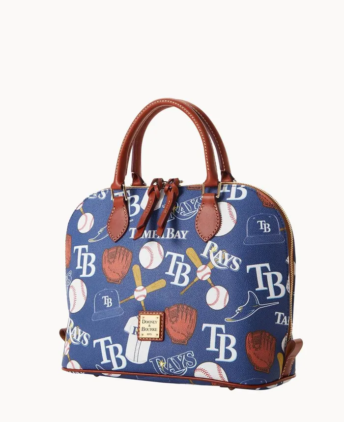 Dooney and Bourke Satchels MLB Rays Zip Zip Satchel Rays 8211 WomenMen