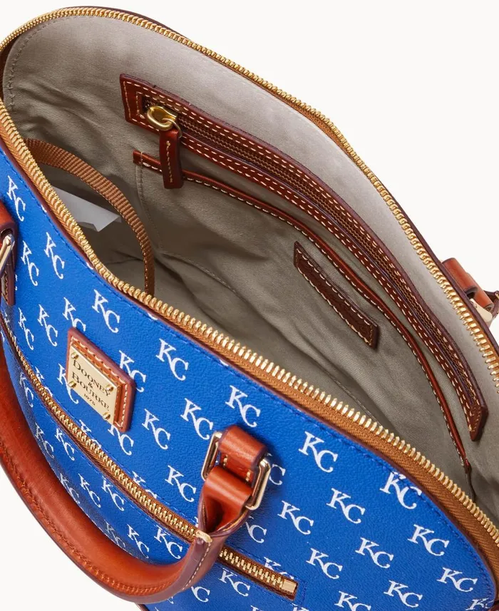 Dooney and Bourke Satchels MLB Royals Domed Zip Satchel Royals 8211 WomenMen Dooney and Bourke Satchels MLB Royals Domed Zip Satchel Royals 8211 WomenMen
