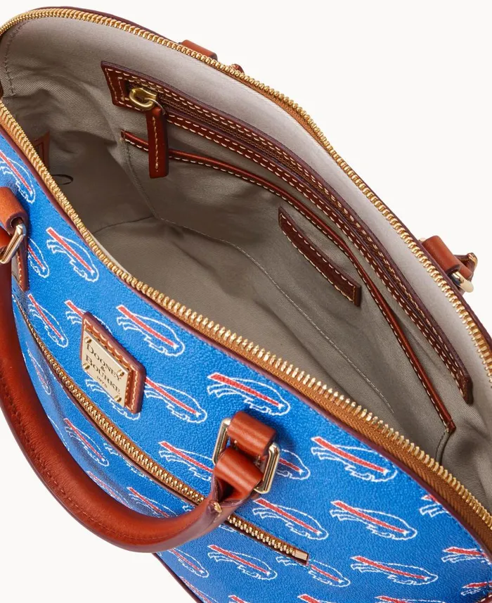 Dooney and Bourke Satchels NFL Bills Domed Zip Satchel Bills 8211 WomenMen