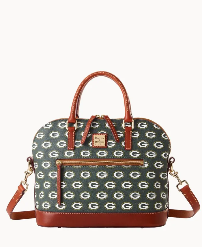 Dooney and Bourke Satchels NFL Packers Domed Zip Satchel Packers 8211 WomenMen Dooney and Bourke Satchels NFL Packers Domed Zip Satchel Packers 8211 WomenMen
