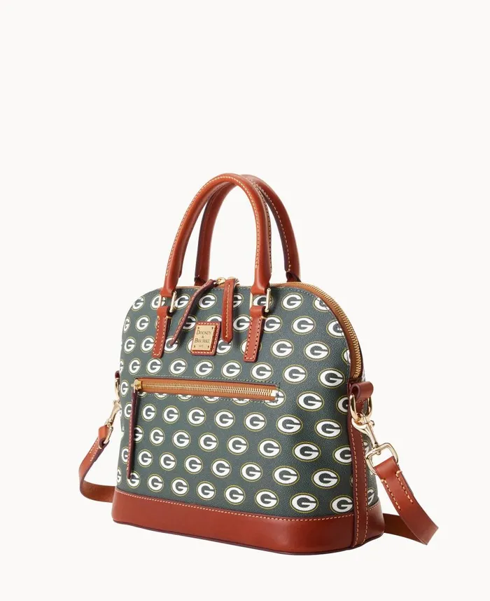 Dooney and Bourke Satchels NFL Packers Domed Zip Satchel Packers 8211 WomenMen Dooney and Bourke Satchels NFL Packers Domed Zip Satchel Packers 8211 WomenMen