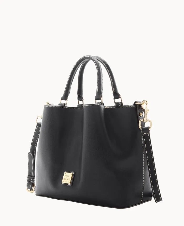 Dooney and Bourke Satchels Saffiano Barlow Black 8211 WomenMen