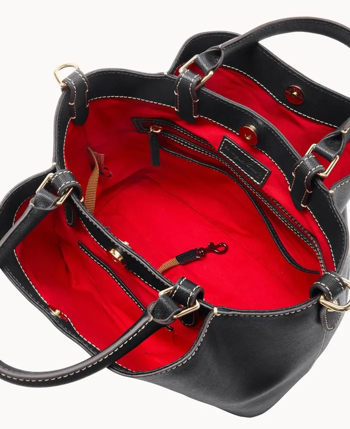Dooney and Bourke Satchels Saffiano Barlow Black 8211 WomenMen