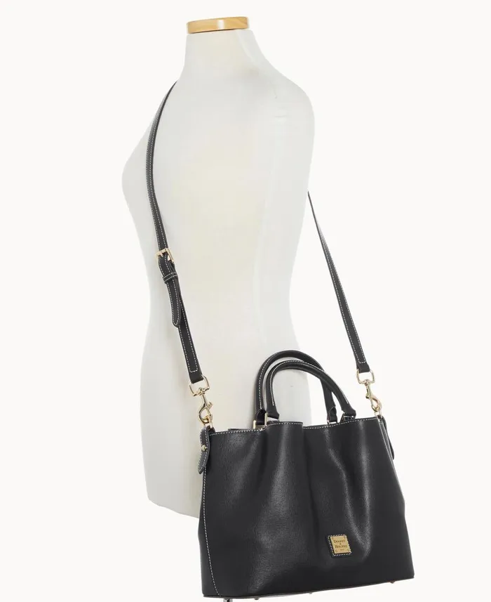 Dooney and Bourke Satchels Saffiano Barlow Black 8211 WomenMen