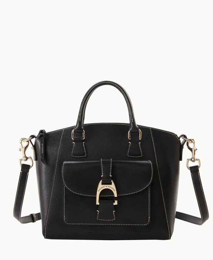 Dooney and Bourke Satchels Saffiano Naomi Satchel Black 8211 WomenMen