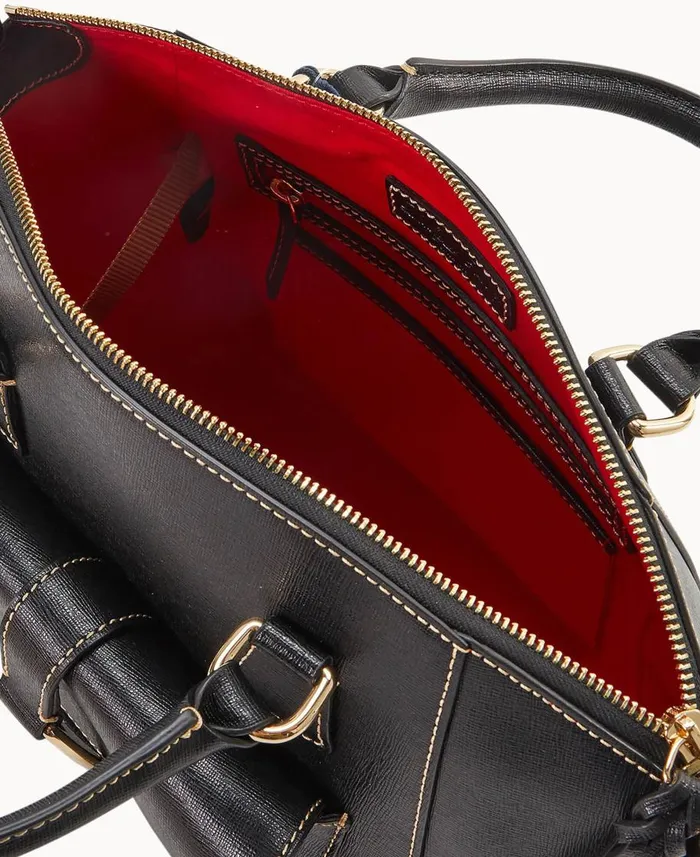 Dooney and Bourke Satchels Saffiano Naomi Satchel Black 8211 WomenMen