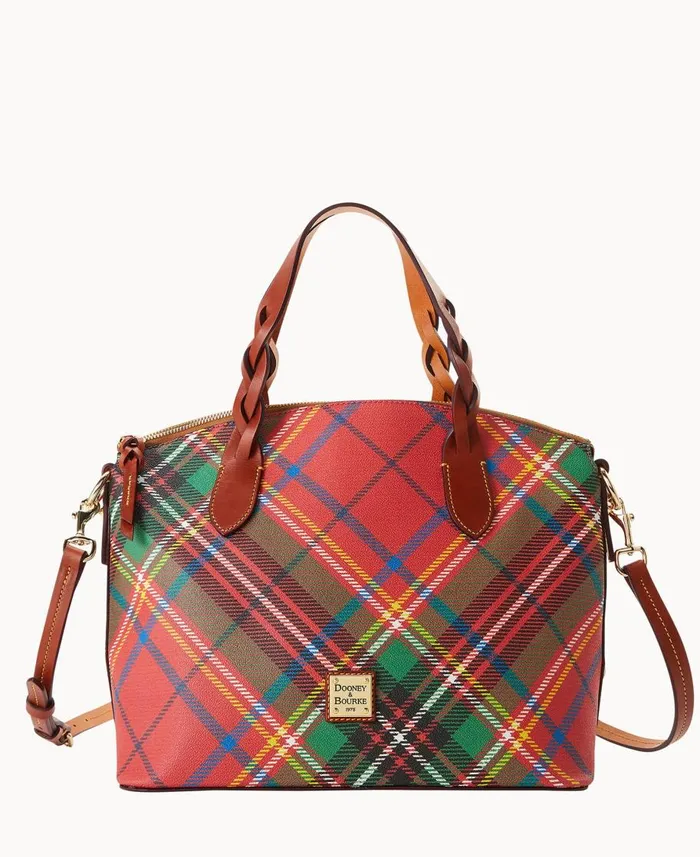 Dooney and Bourke Satchels Windsor Celeste Satchel Red 8211 WomenMen