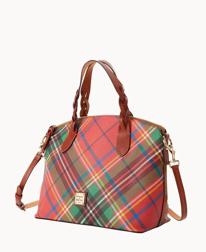 Dooney and Bourke Satchels Windsor Celeste Satchel Red 8211 WomenMen