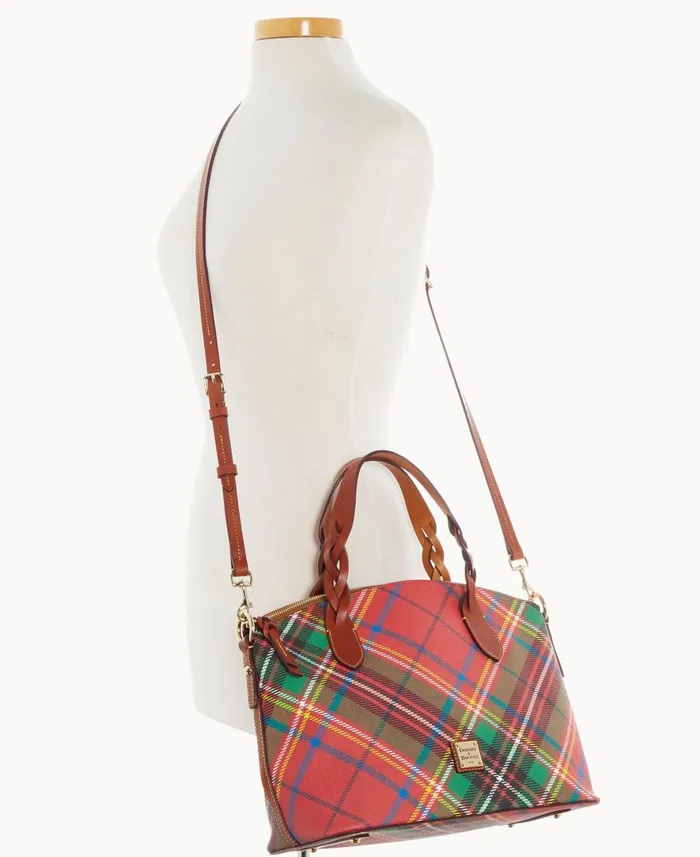 Dooney and Bourke Satchels Windsor Celeste Satchel Red 8211 WomenMen