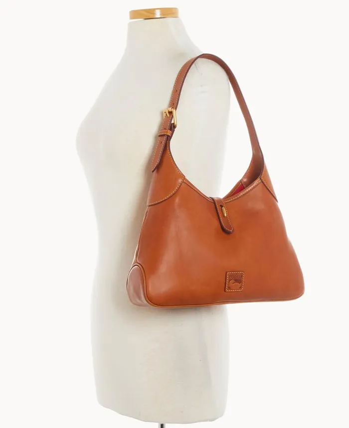 Dooney and Bourke Shoulder Bags Florentine Crescent Hobo Natural 8211 WomenMen