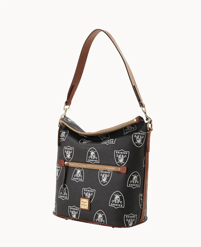 Dooney and Bourke Shoulder Bags NFL Raiders Large Sac Raiders 8211 WomenMen