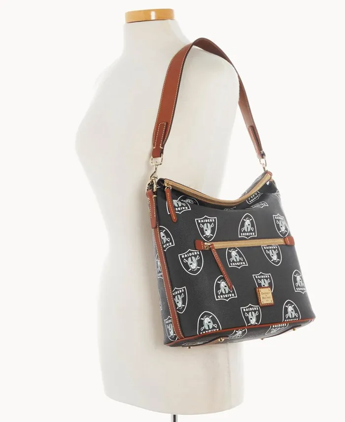 Dooney and Bourke Shoulder Bags NFL Raiders Large Sac Raiders 8211 WomenMen