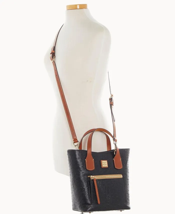 Dooney and Bourke Shoulder Bags Ostrich Brinley Black 8211 WomenMen